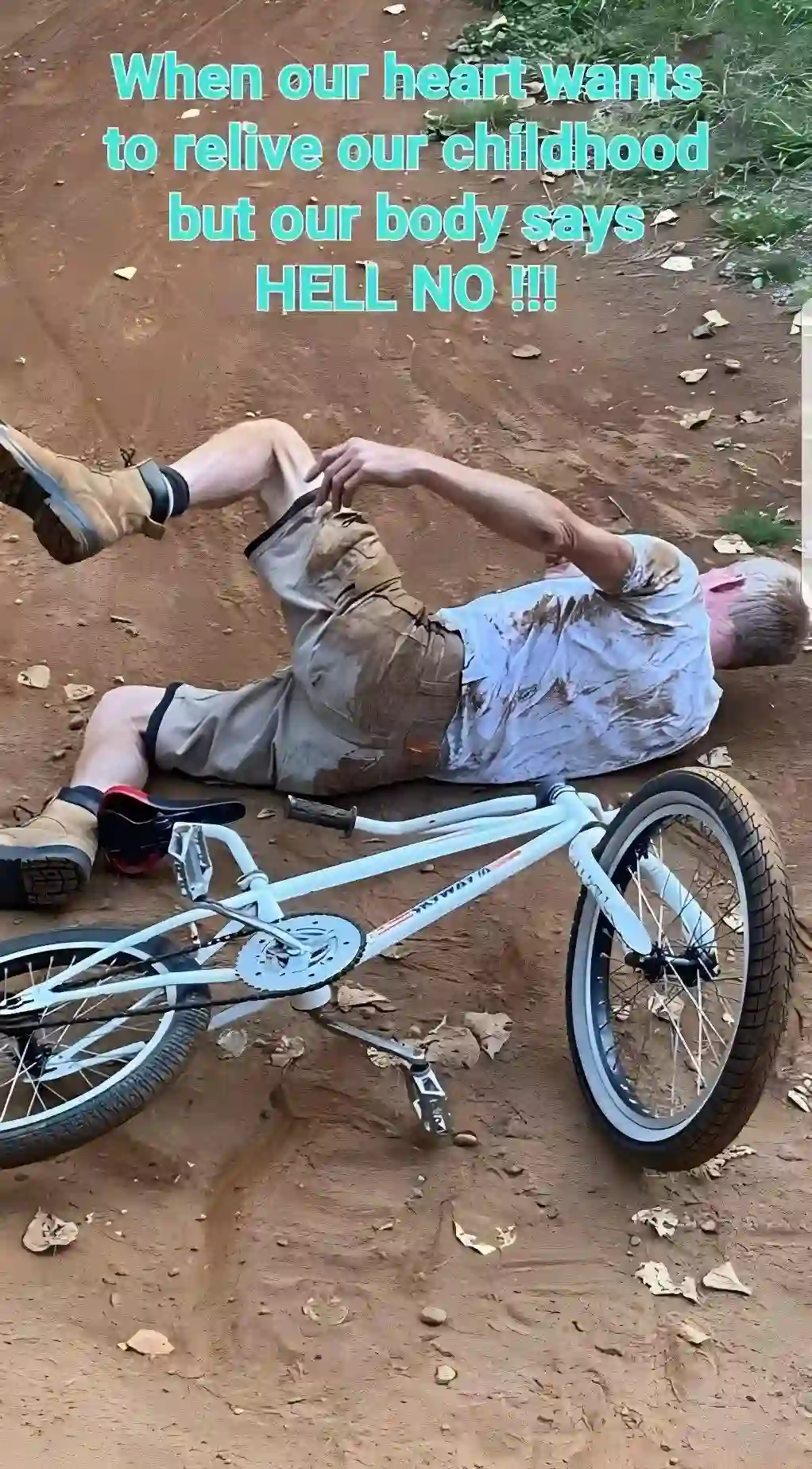 bike fall meme