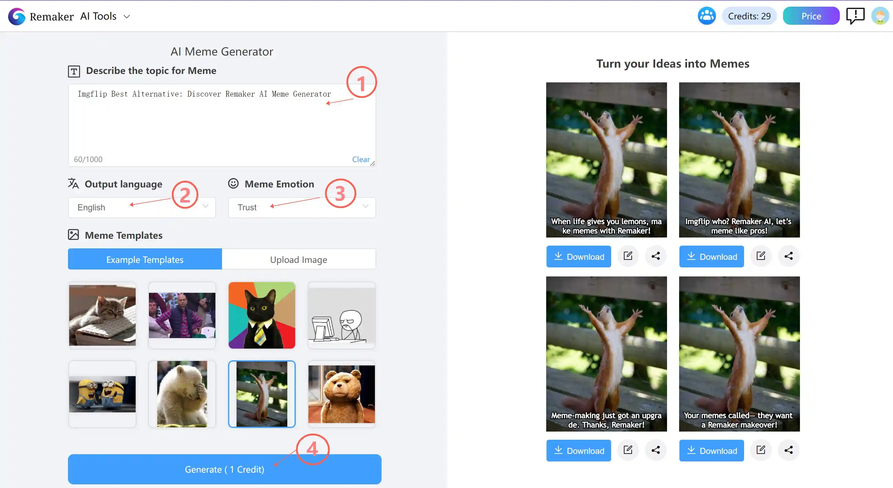 How to Use Remaker AI Meme Generator