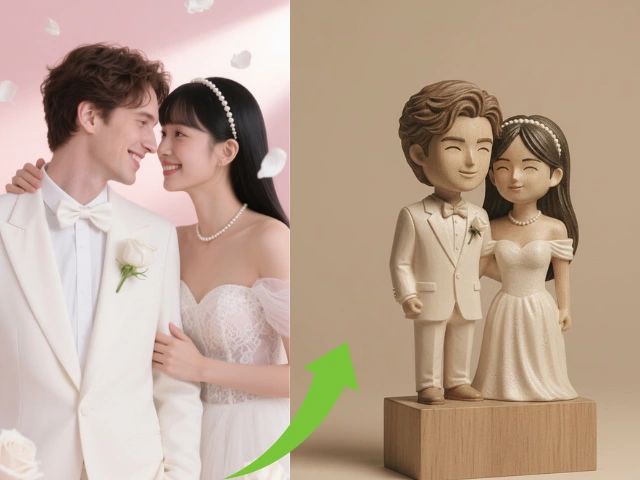 Q-version wedding photos generated by nano banana prompt.