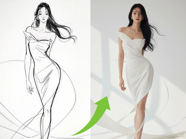 Use nano banana prompt to turn sketch into real beauty.