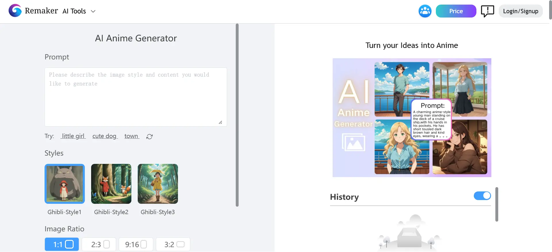 remaker ai anime generator