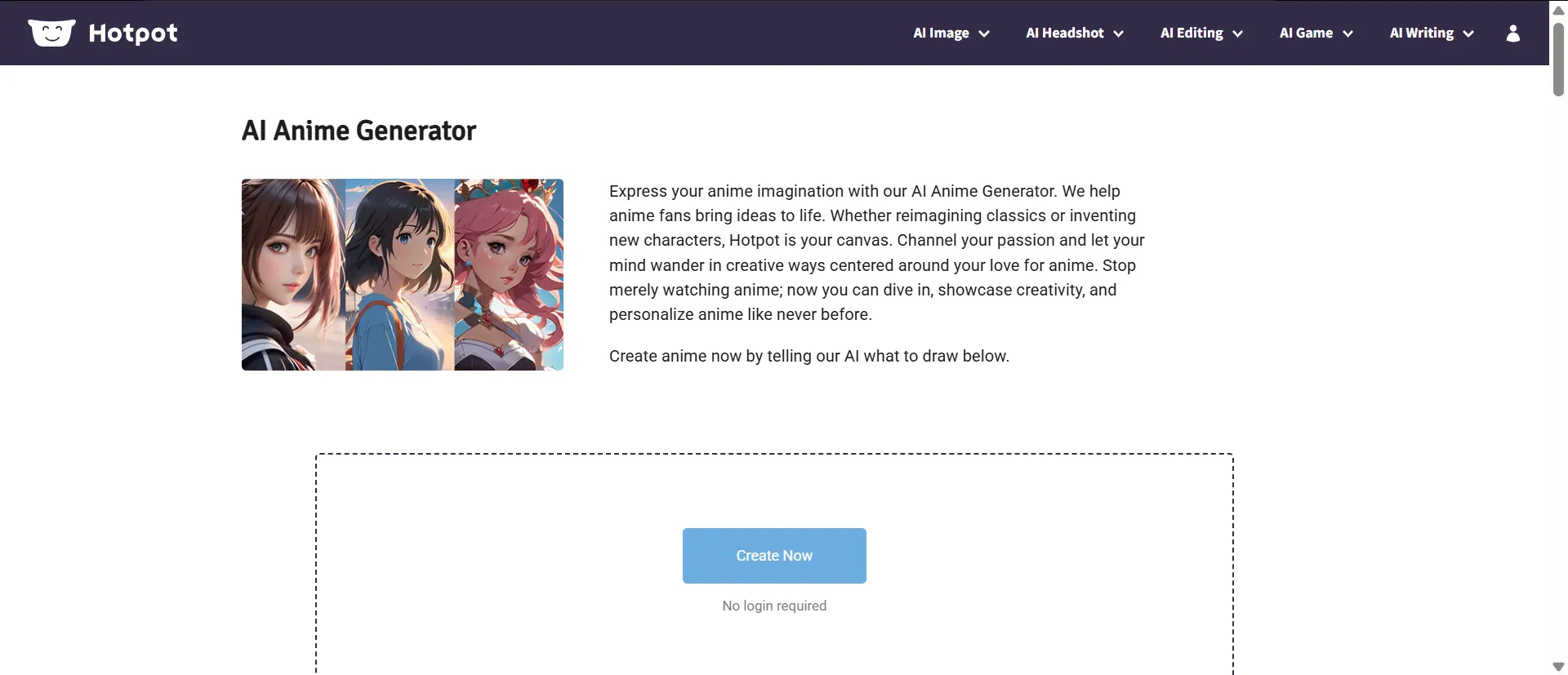hotpot ai anime generator