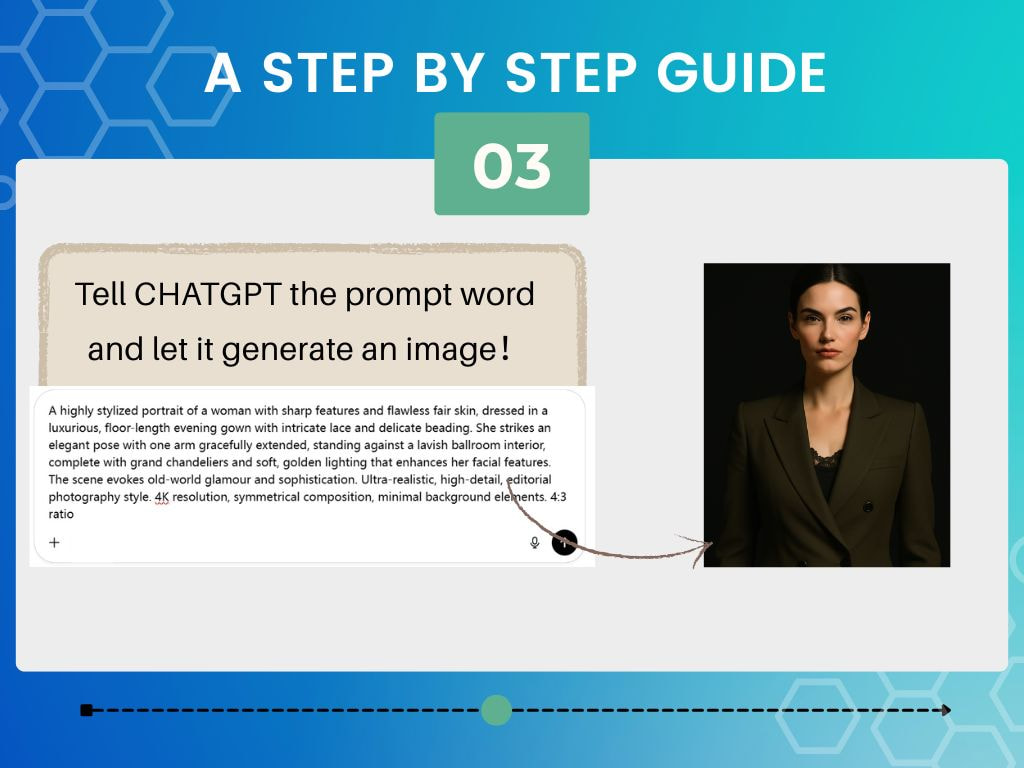 Step 3:-Generate 100% REAL FACE using ChatGPT Photo Editing Prompts.