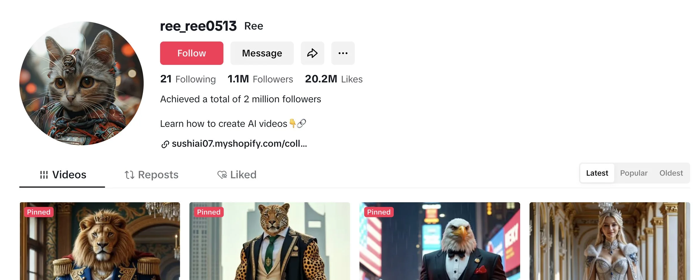TikTok AI Video Account