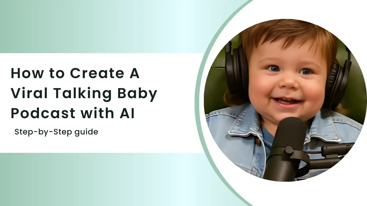 create a talking baby podcast with ai