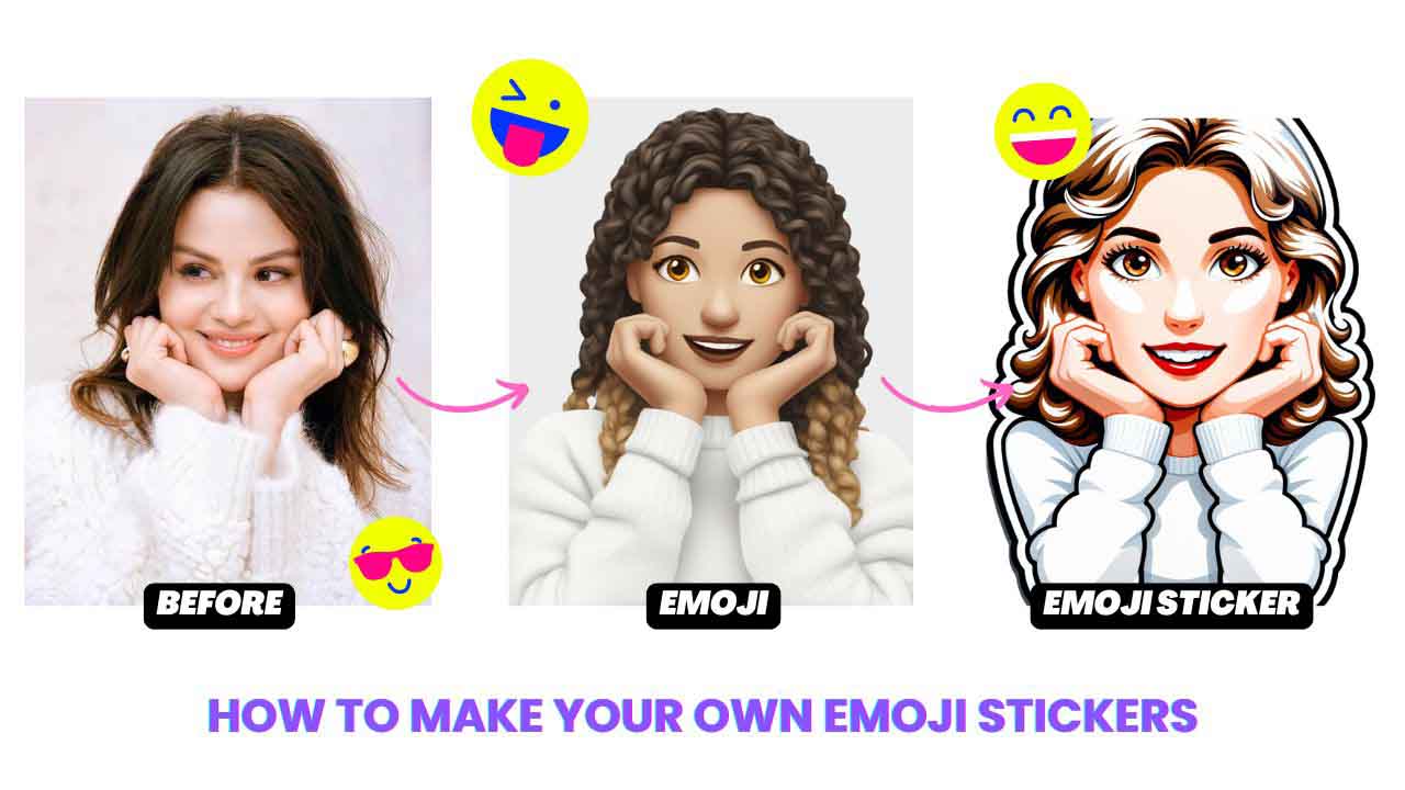 how to make your own emoji stickers