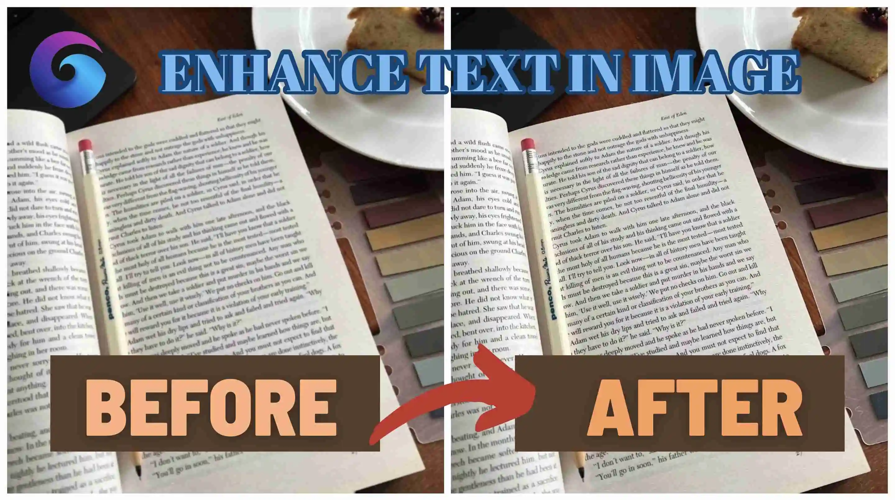 Enhance Text in Image