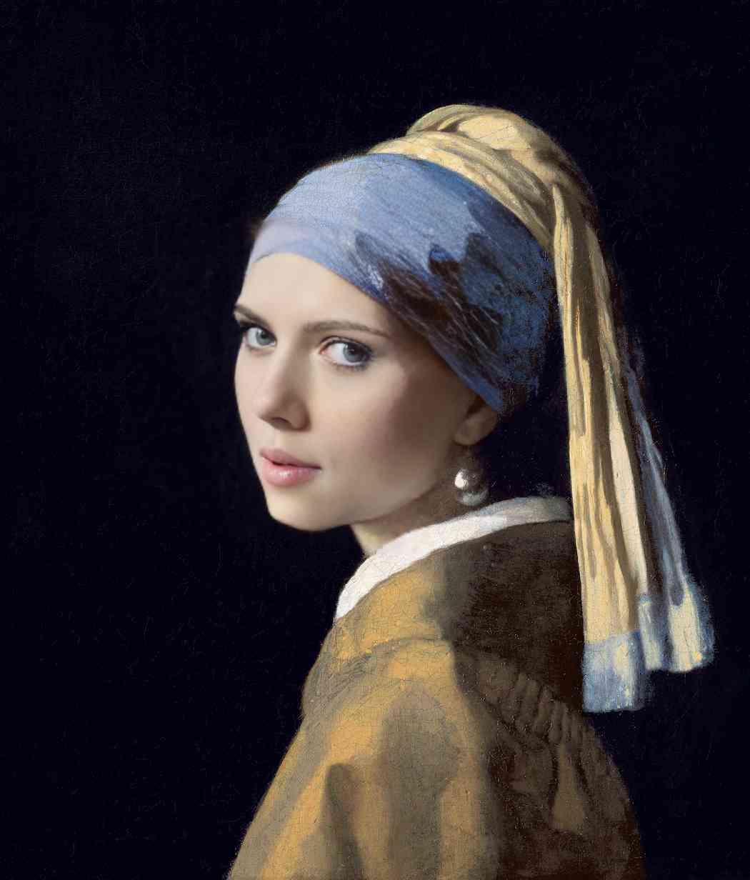 Face Swap of Girl with a Pearl Earring