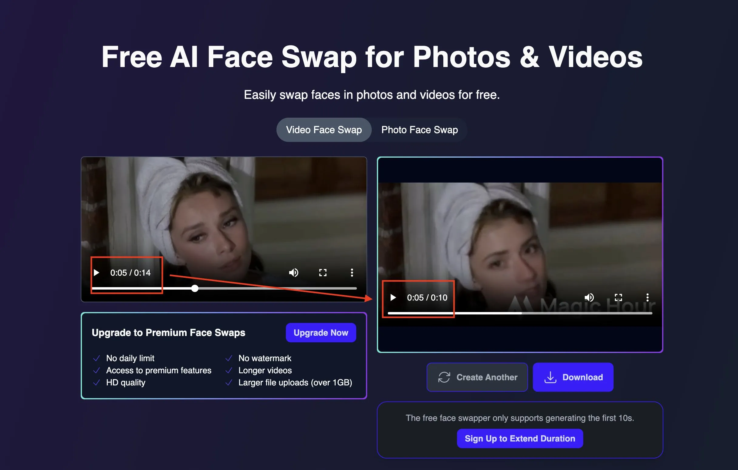 Results of Magic Hour Faith Ordway Deepfake