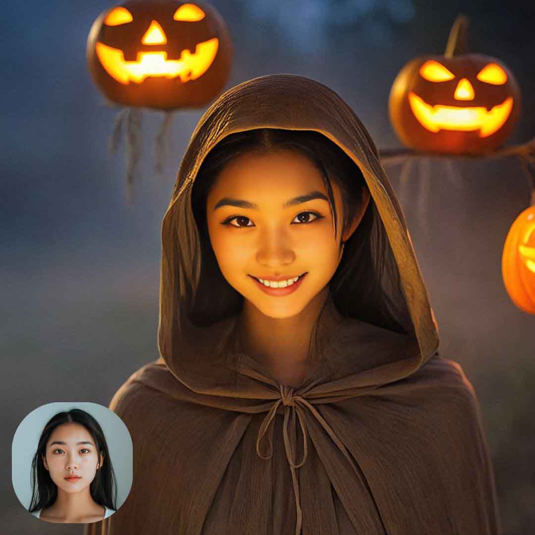 classic pumpkin face halloween profile picture