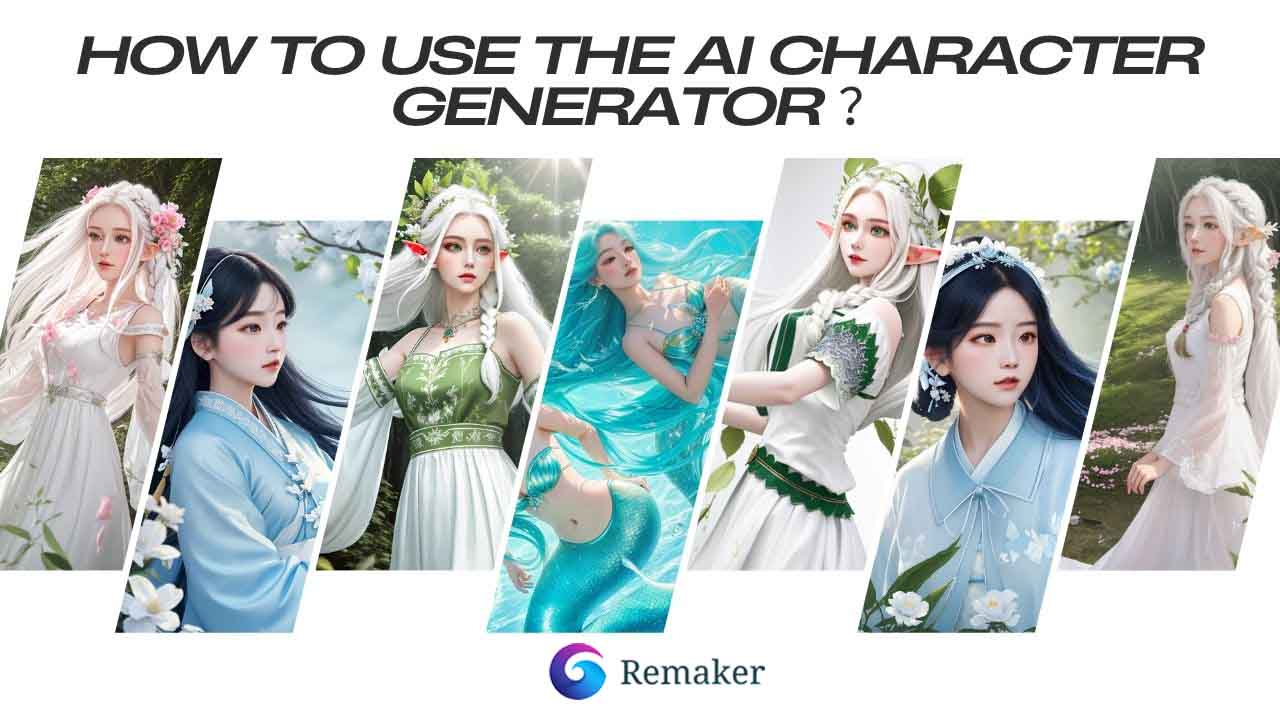 Remaker's AI characters Generator Usage Steps