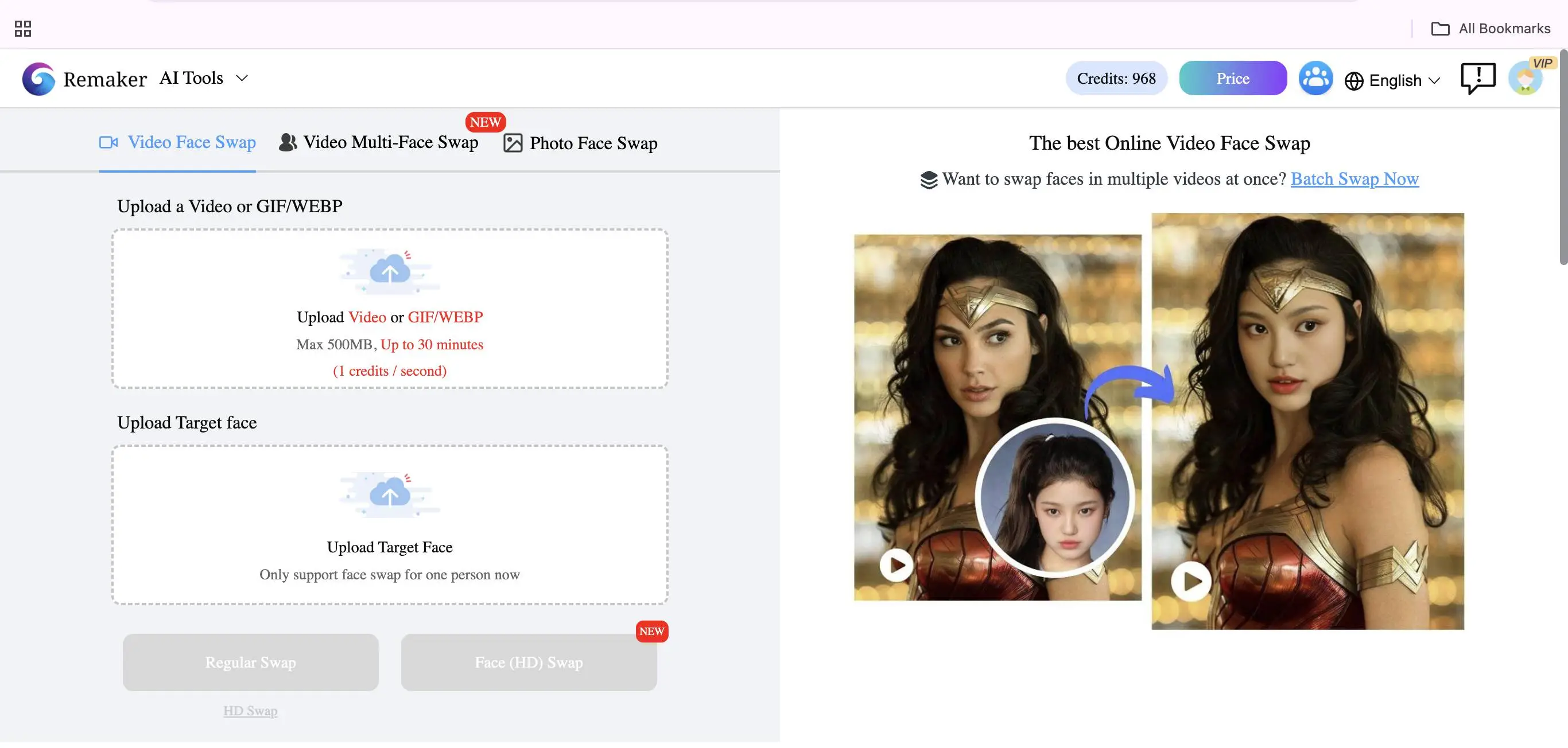 Remaker AI Celeb Deepfakes