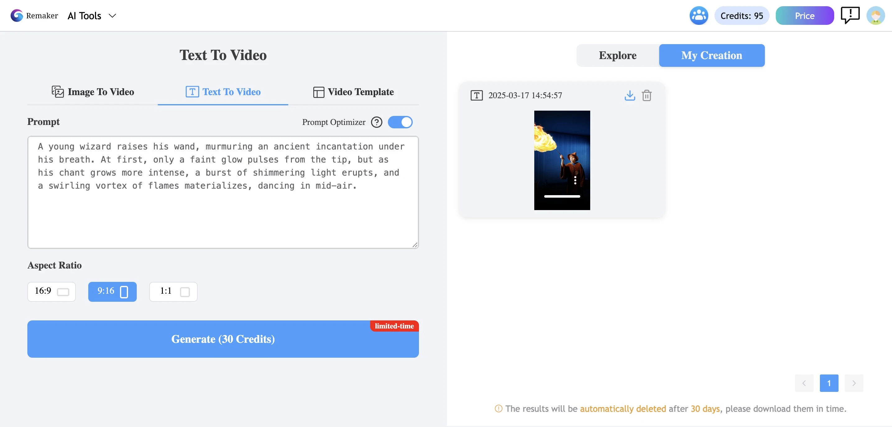 Step 3 of Make TikTok AI Video