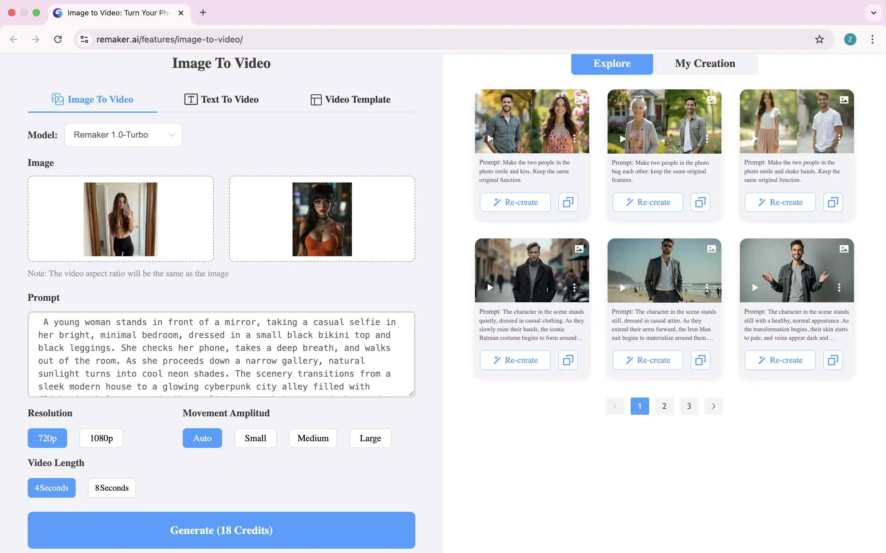 step 3 of remaker image to video
