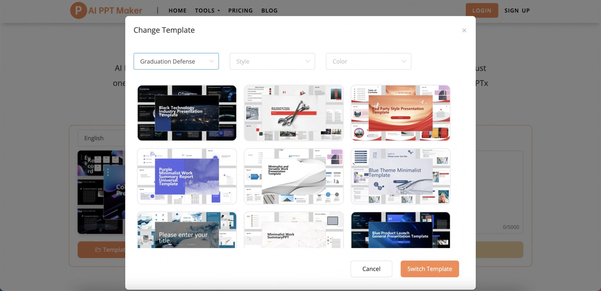 Graduation Defense PPT Templates