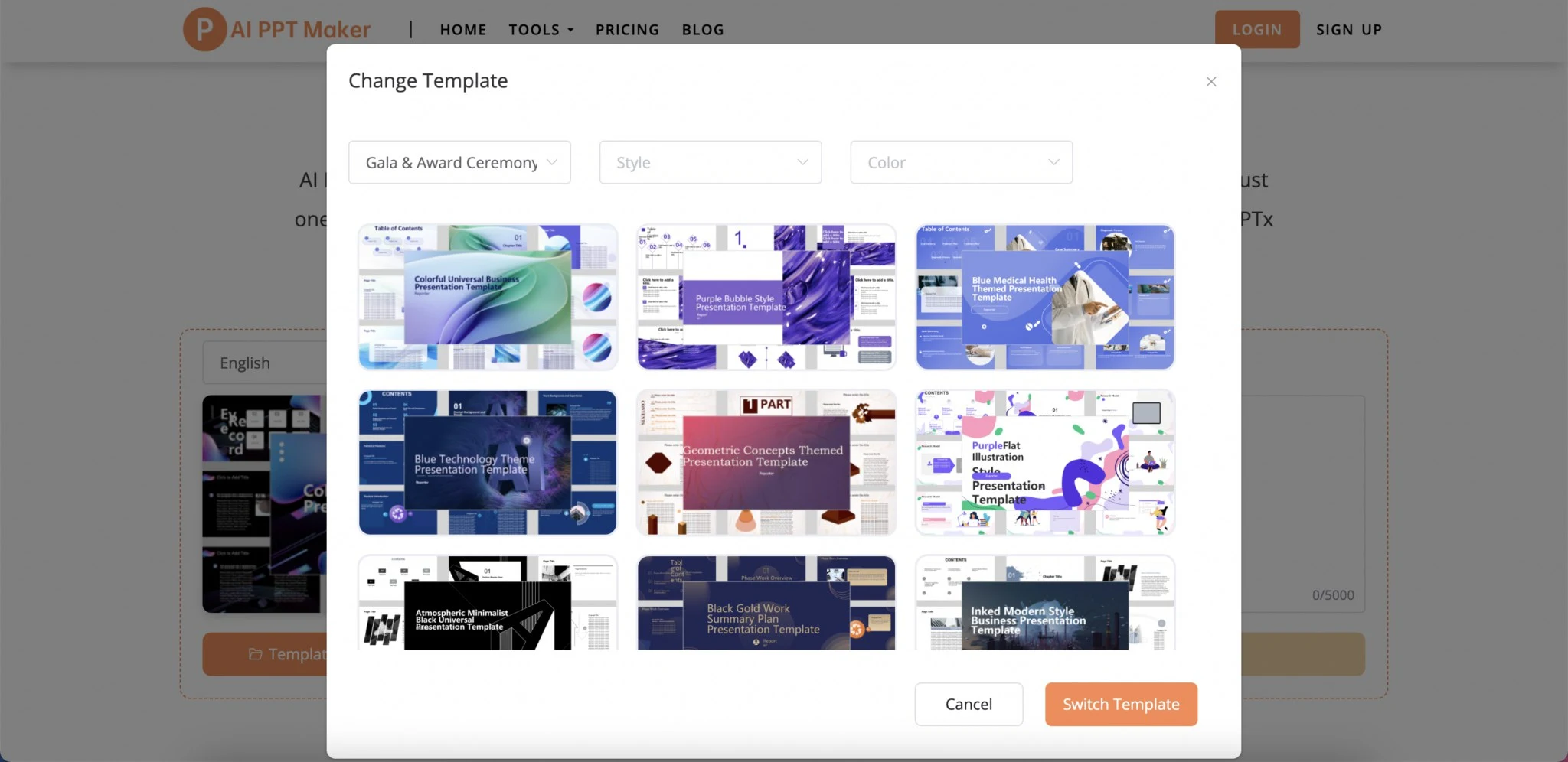 Gala & Award Ceremony PPT Templates
