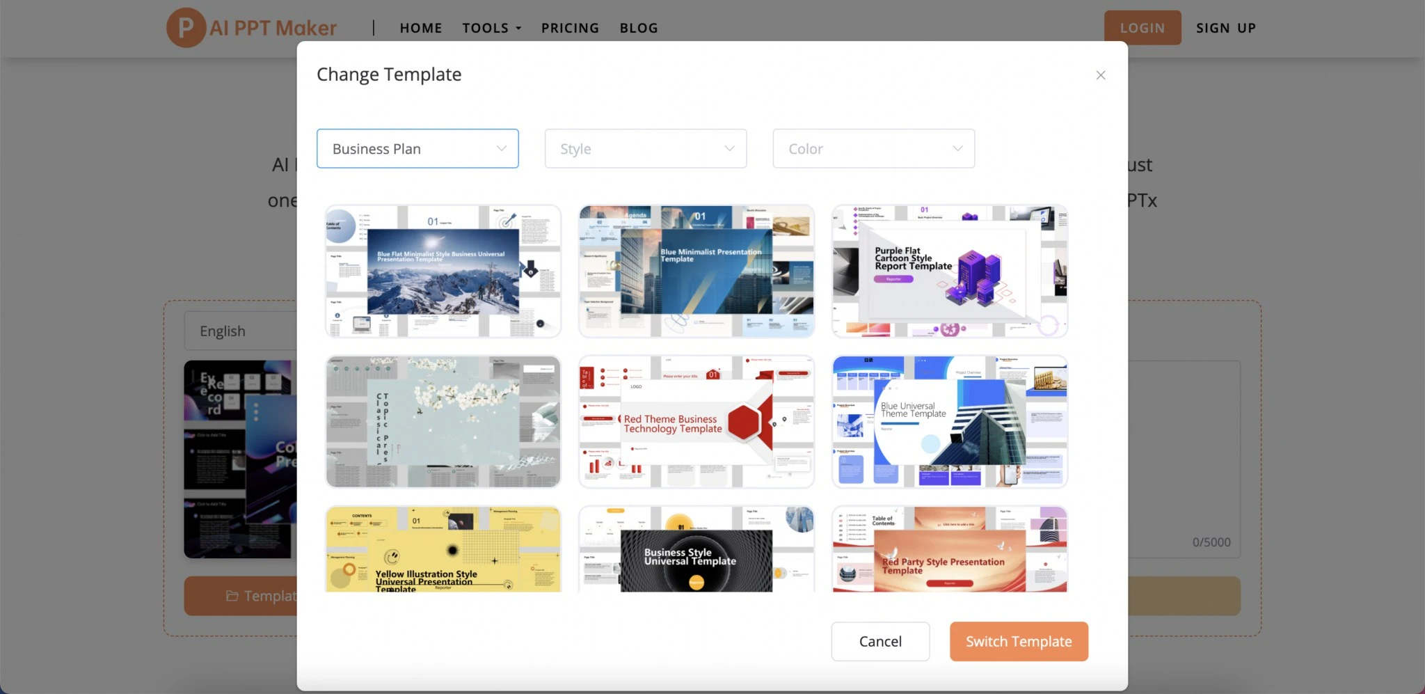 Business Plan PPT Templates