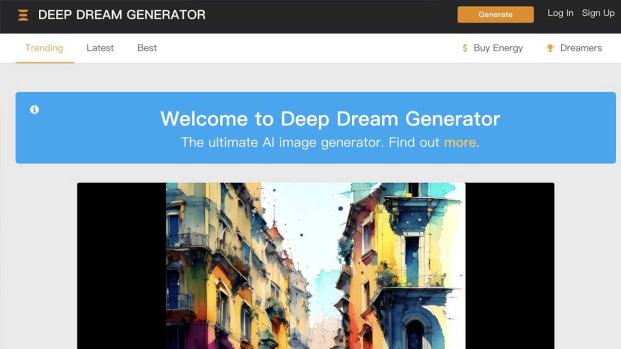 deep dream generator ai portrait generators