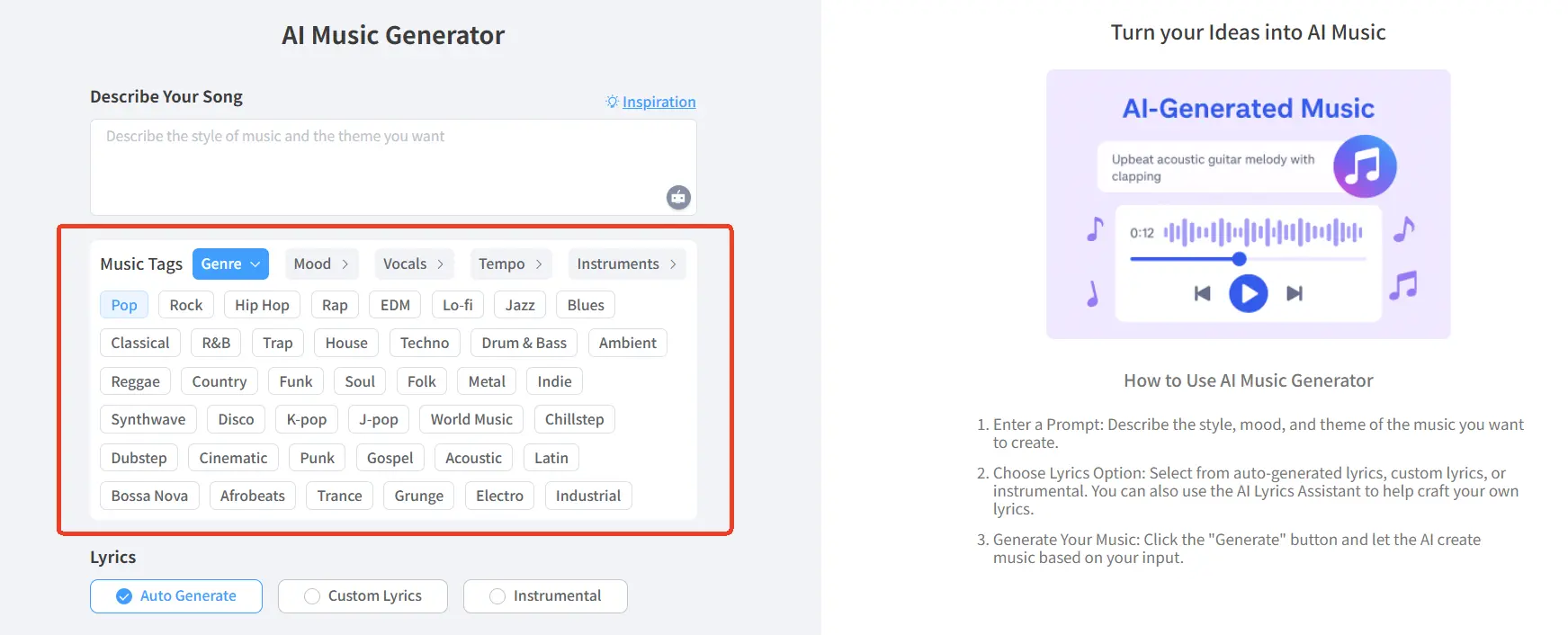 add descriptive tags