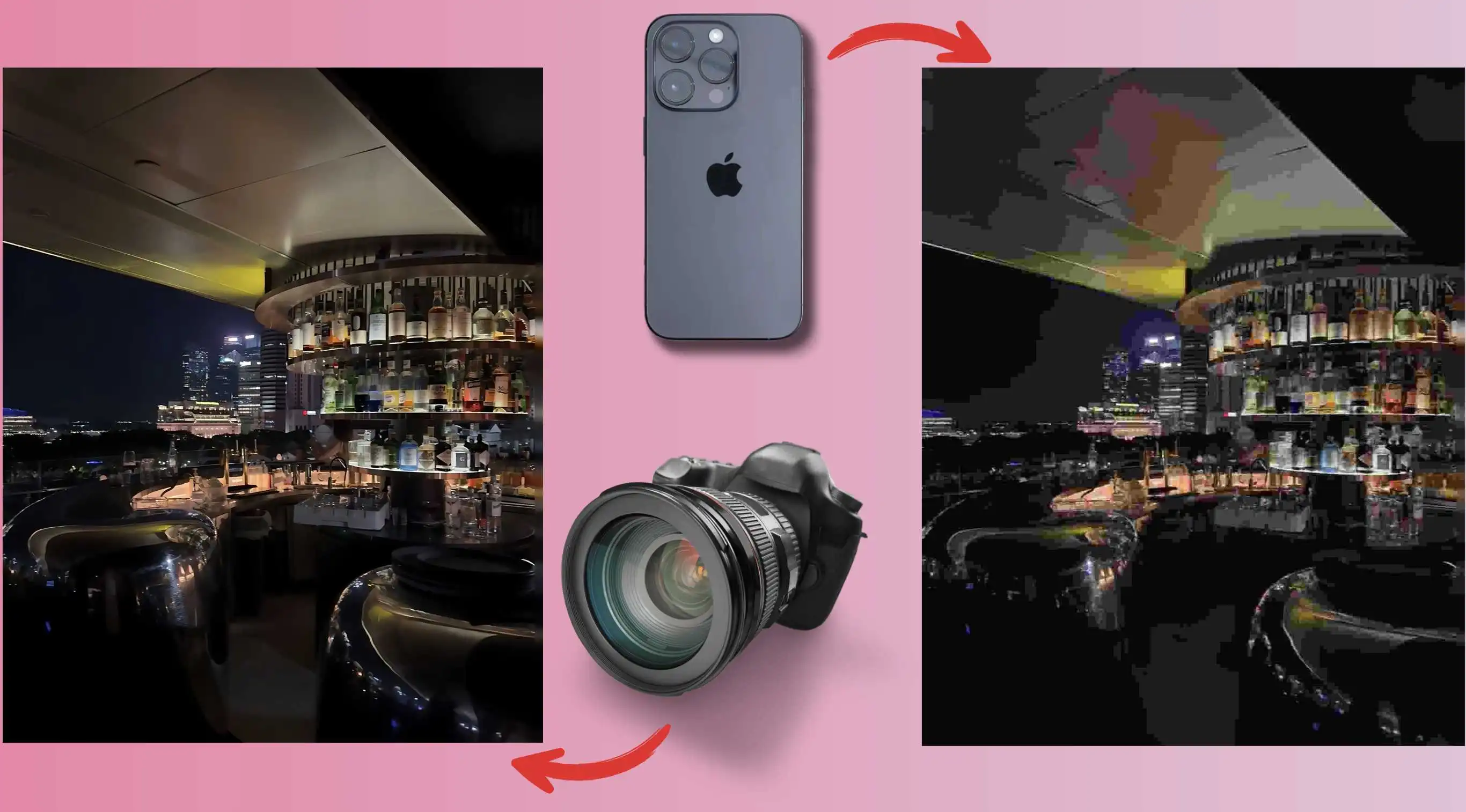 The differences between a smartphone and a camera